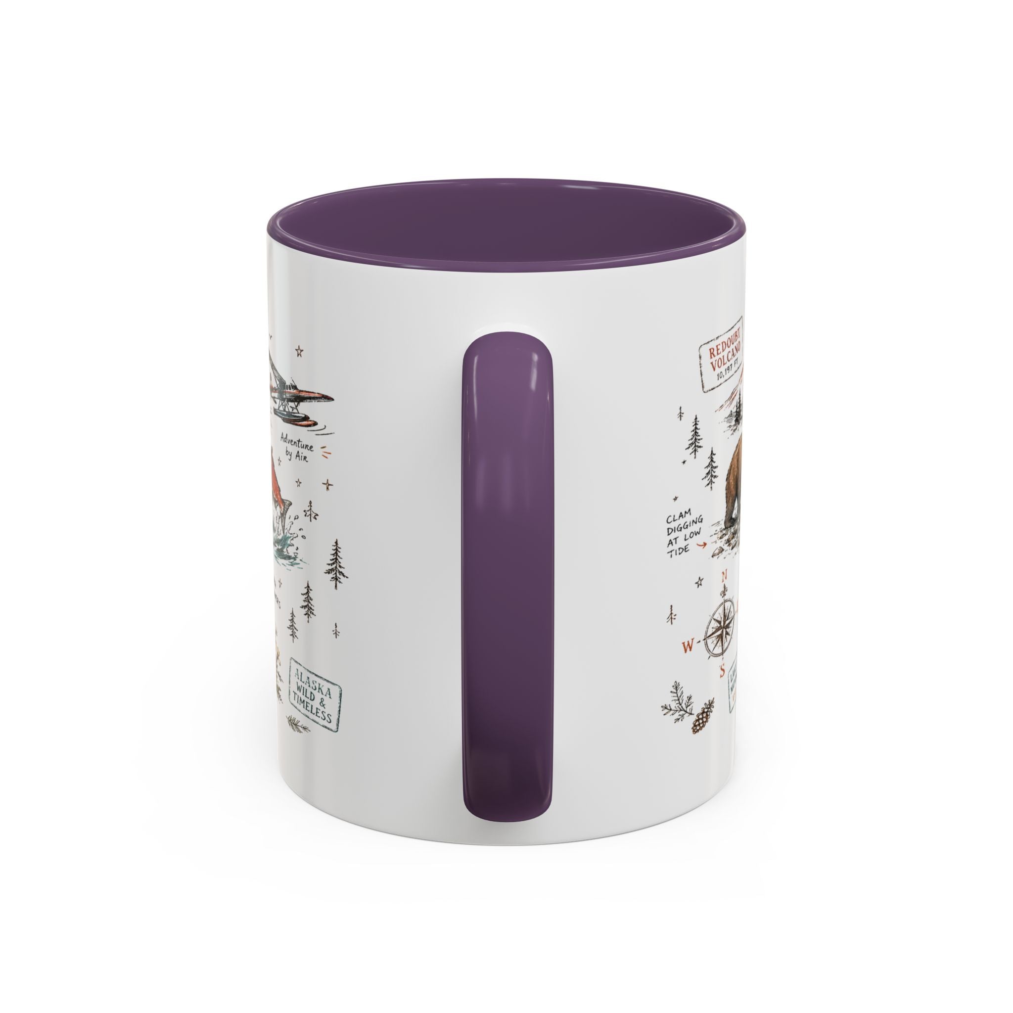 Lake Clark National Park Coffee Mug | Alaska Fly-in Wilderness Adventure Gift | Accent Color Ceramic 11oz 15oz