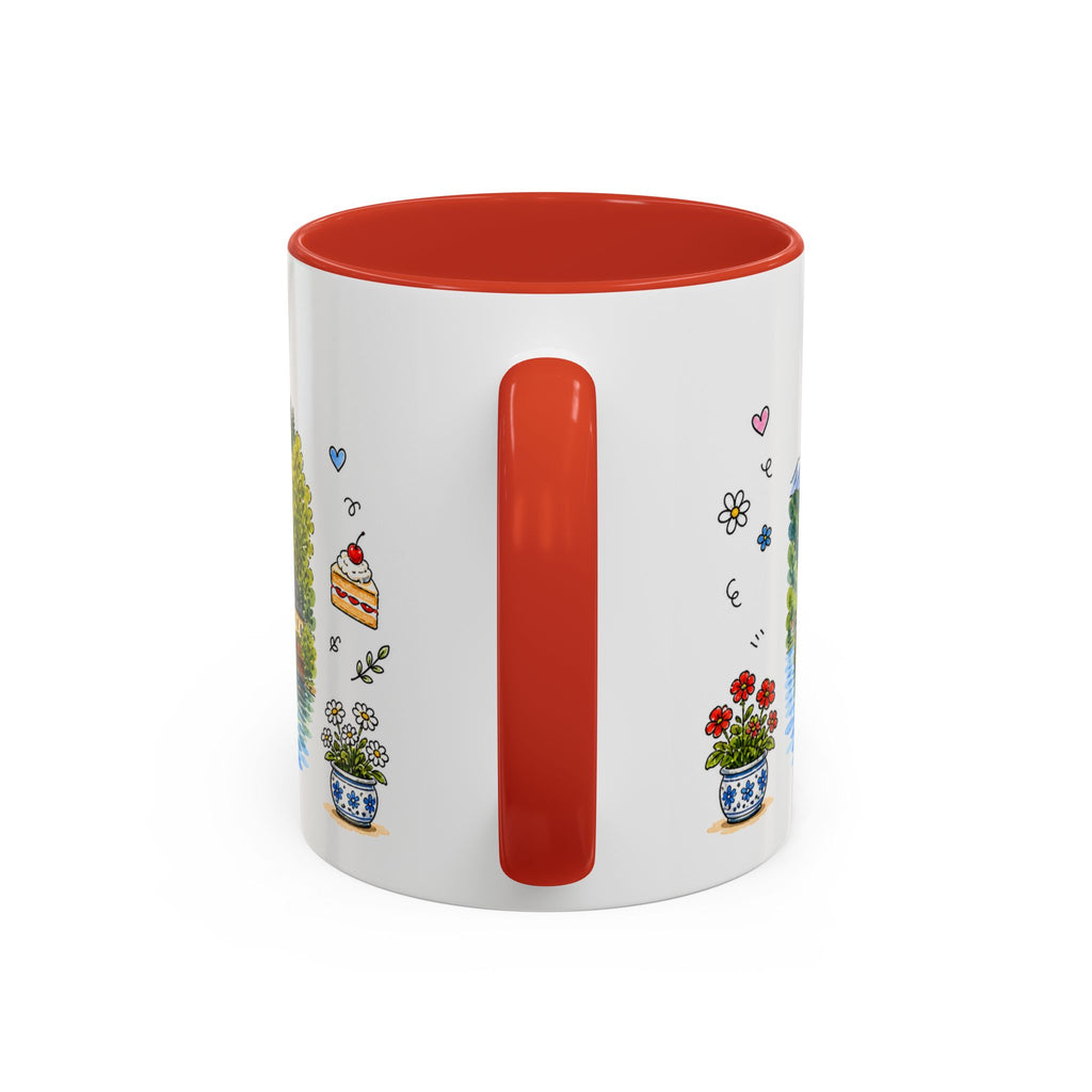 Bled Illustrated Travel Mug | Slovenia Souvenir Accent Coffee Mug | 11oz 15oz Ceramic Cup