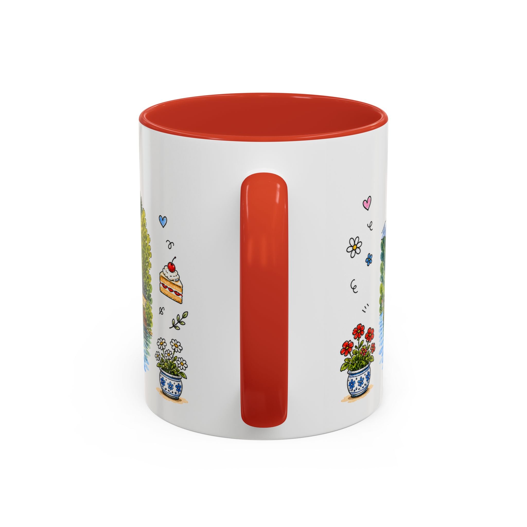 Bled Illustrated Travel Mug | Slovenia Souvenir Accent Coffee Mug | 11oz 15oz Ceramic Cup