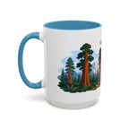 Sequoia National Park Coffee Mug | Solid Color Block Park Souvenir | 11oz 15oz Accent Mug