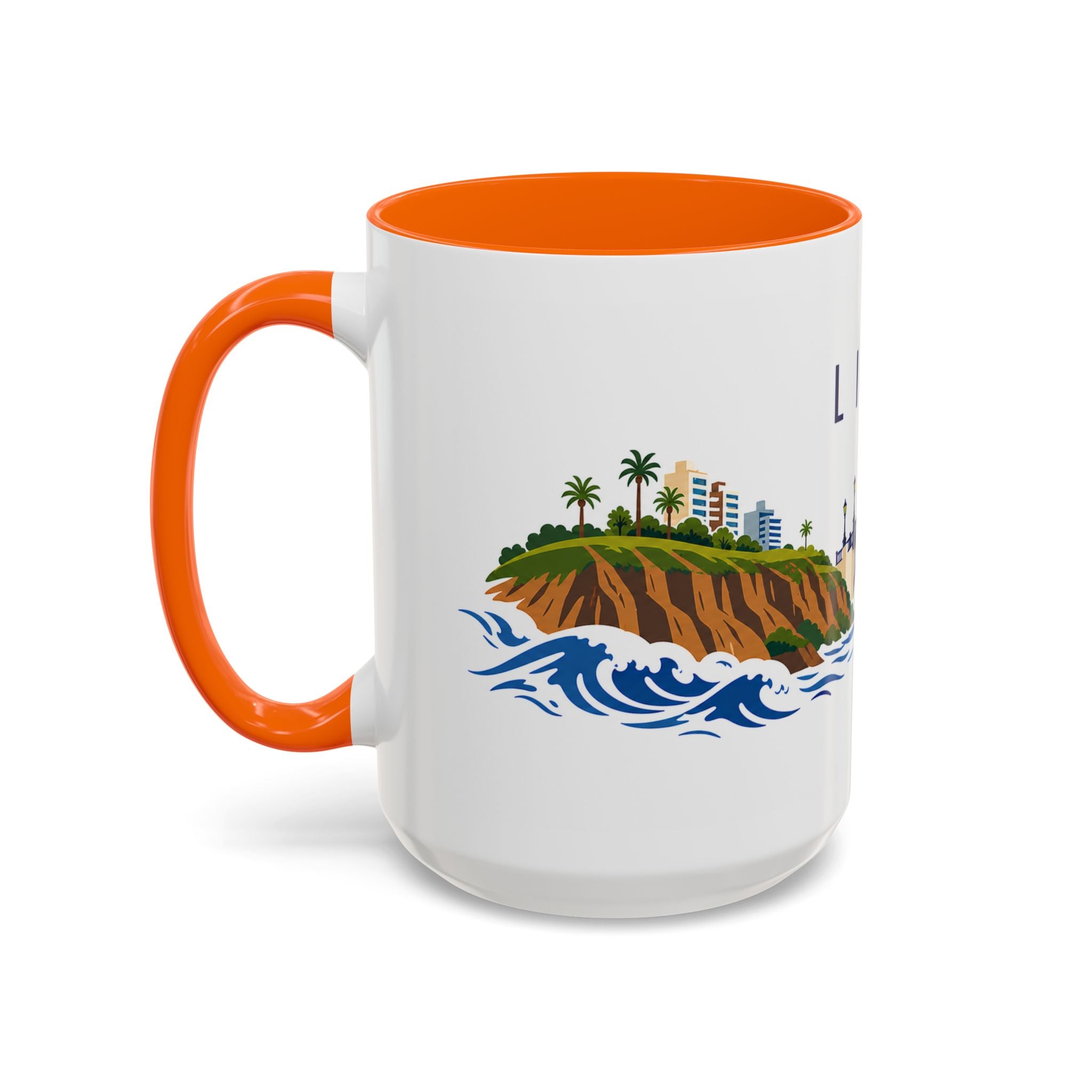 Lima Coffee Mug | Peru Travel Souvenir | Porcelain Decal City Gift | 11oz 15oz Accent Mug