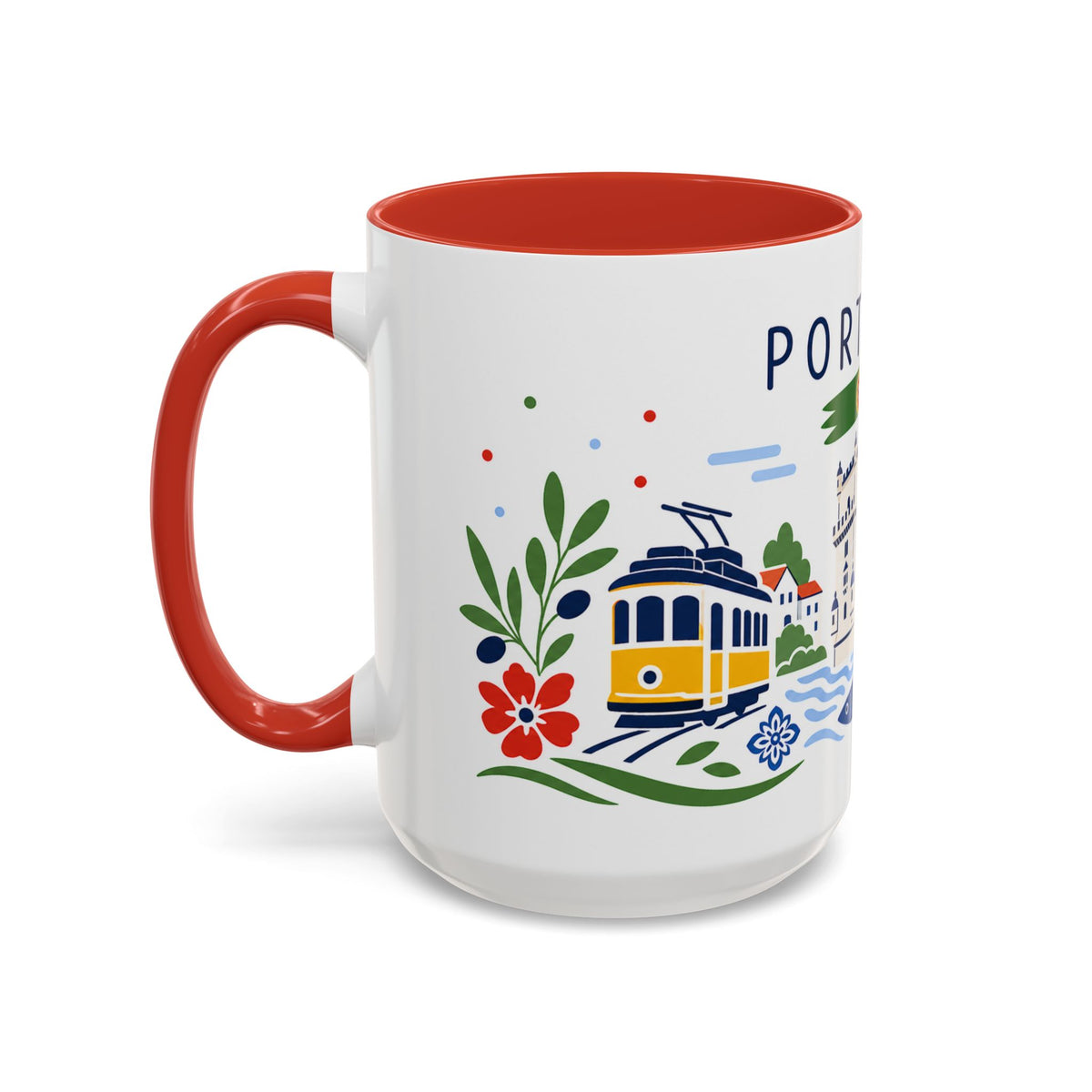 Portugal Coffee Mug | Travel Souvenir Accent Mug | Country Gift Ceramic Cup 11oz 15oz