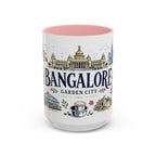 Bangalore Coffee Mug | India Souvenir Travel Gift | Accent Color Ceramic 11oz 15oz