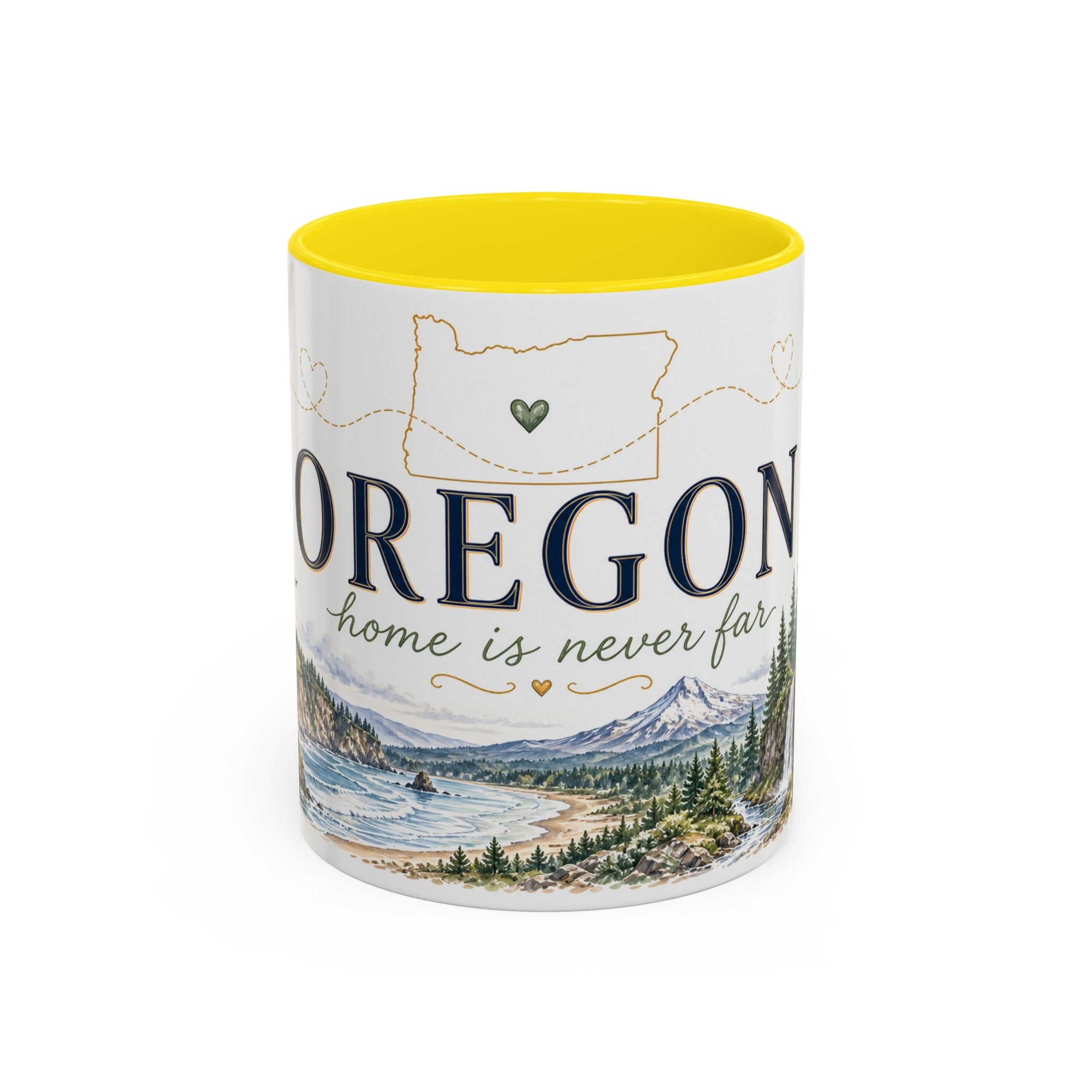 Oregon State Mug | Moving Away, Long Distance Friendship Gift | 11oz 15oz Accent Mug