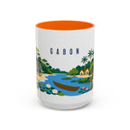 Gabon Coffee Mug | Travel Souvenir Accent Mug | Country Gift Ceramic Cup 11oz 15oz