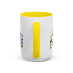 Cancer Zodiac Coffee Mug | Crab and Coastal Design | Astrology Birthday Gift | 11 oz 15 oz Ceramic Accent Mug