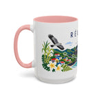 Réunion Coffee Mug | Travel Souvenir Accent Mug | Country Gift Ceramic Cup 11oz 15oz