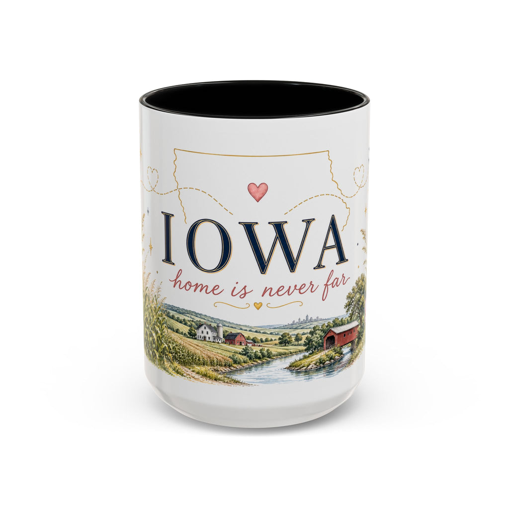 Iowa State Mug | Home is Never Far Accent Mug (11oz or 15oz)