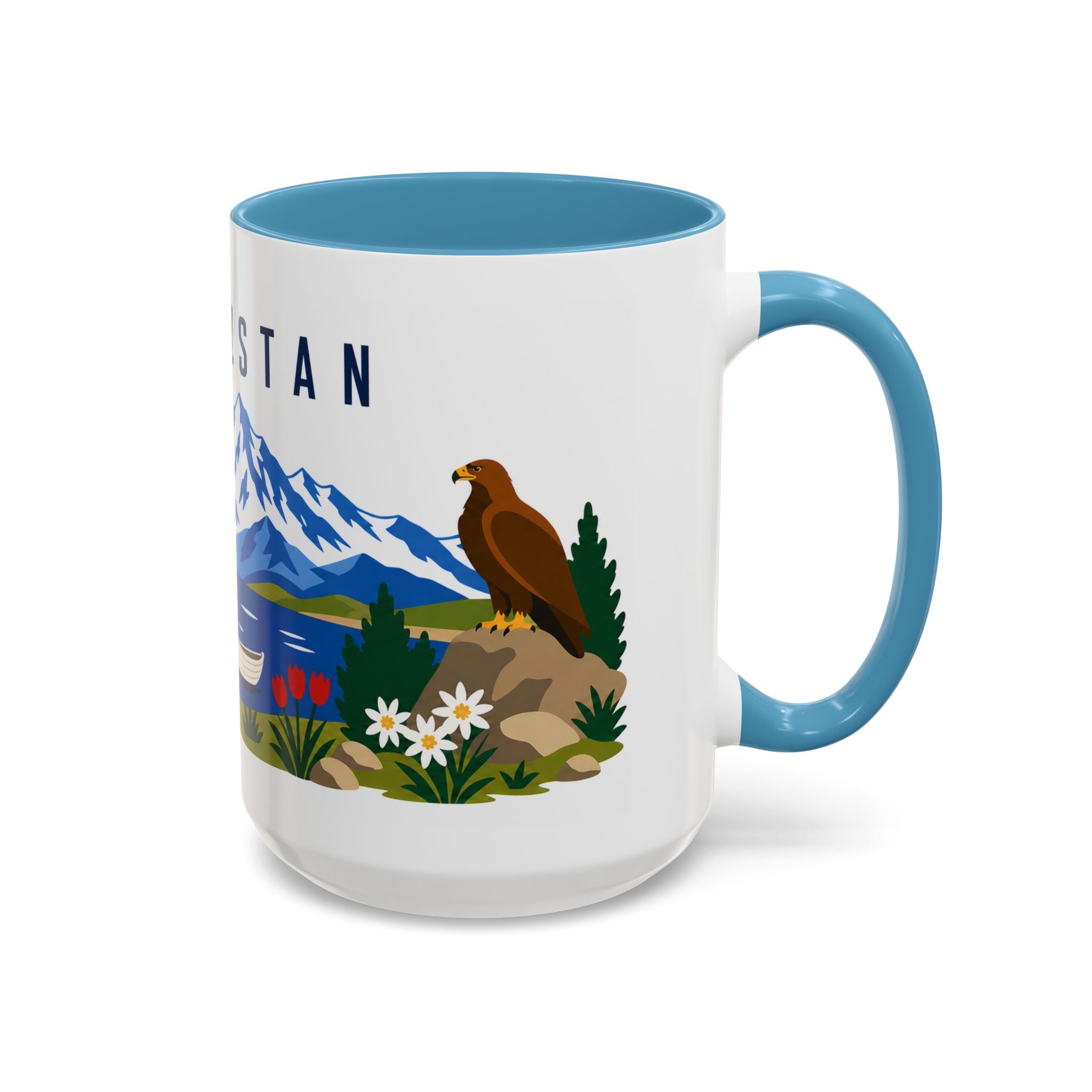 Kyrgyzstan Coffee Mug | Travel Souvenir Accent Mug | Country Gift Ceramic Cup 11oz 15oz
