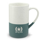 Veterans Day Engraved Mug, Veterans Day Laurel Star, 13oz Speckled Ceramic Coffee Cup, Holiday Gift