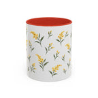 Kentucky Goldenrod Mug, State Flower Floral Coffee Cup, 11oz Botanical Gift