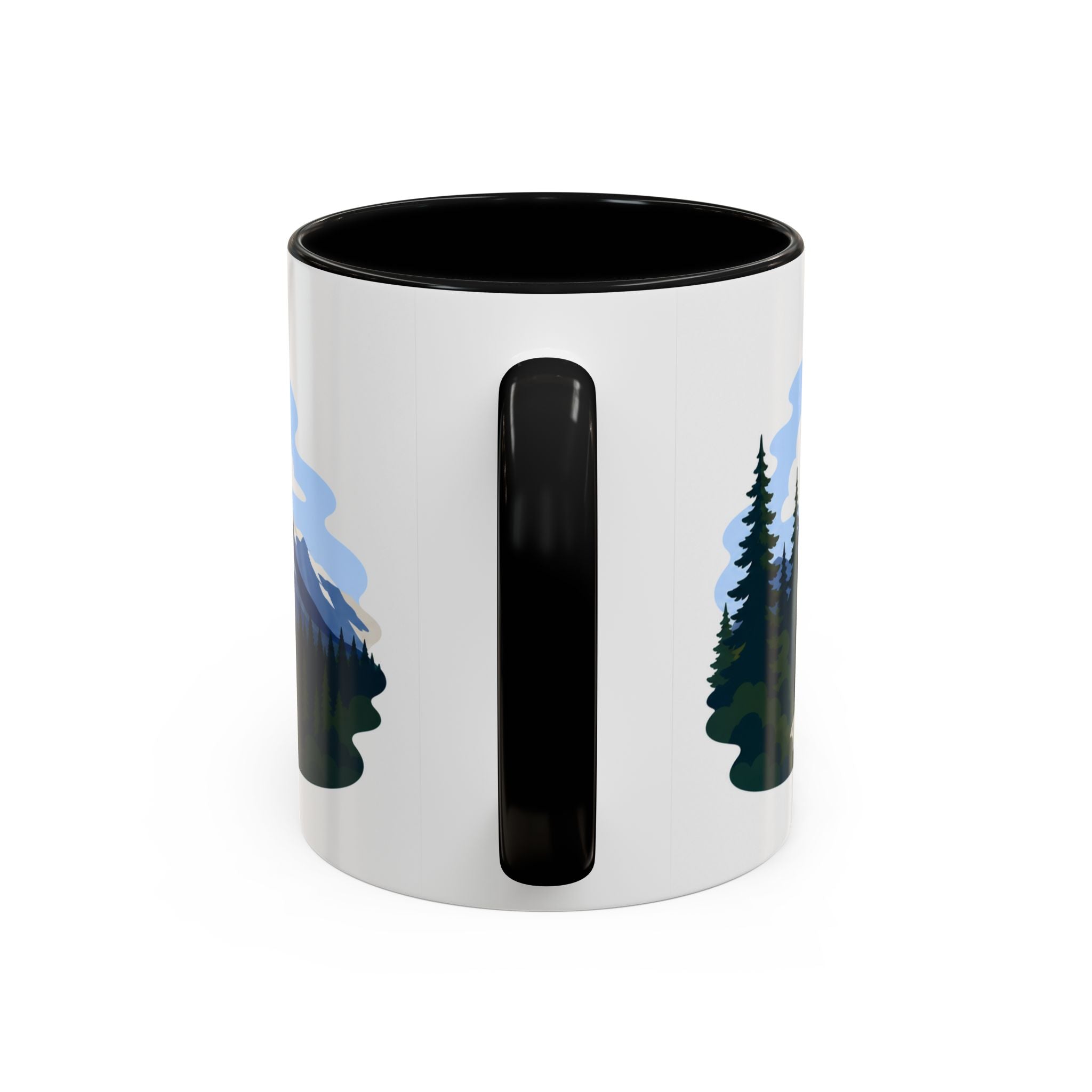 Glacier National Park Coffee Mug | Solid Color Block Park Souvenir | 11oz 15oz Accent Mug