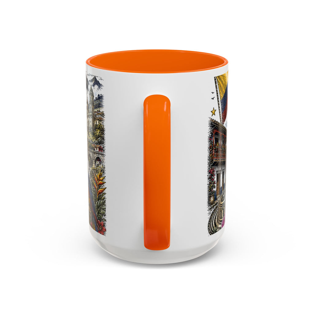 Colombia Soccer Coffee Mug | World Cup Fan Gift | Accent Color Ceramic 11oz 15oz Match Day Cup