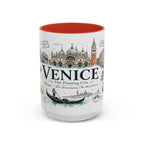 Venice Coffee Mug | Italy Souvenir Travel Gift | Accent Color Ceramic 11oz 15oz