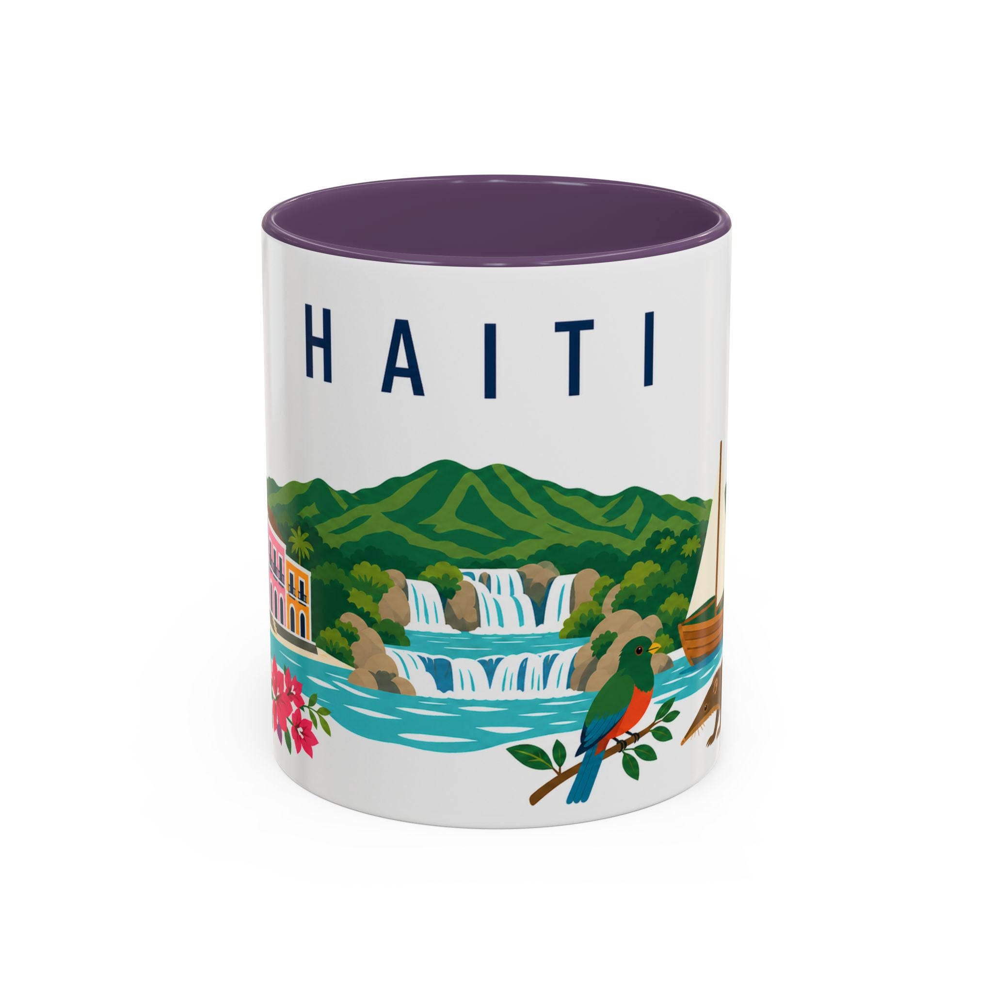 Haiti Coffee Mug | Travel Souvenir Accent Mug | Country Gift Ceramic Cup 11oz 15oz