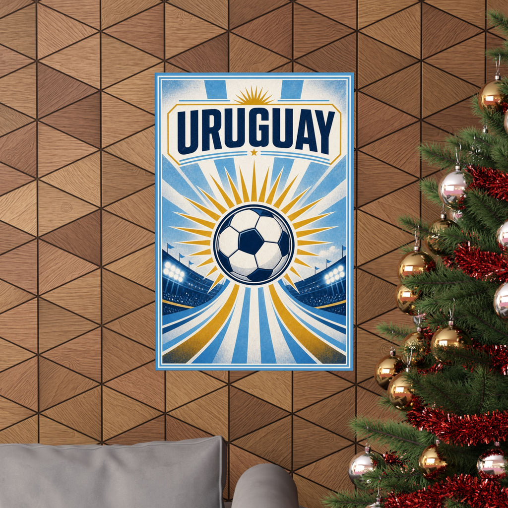 Uruguay Soccer Fan Art Poster | Matte Vertical Poster | World Cup 2026 Wall Decor