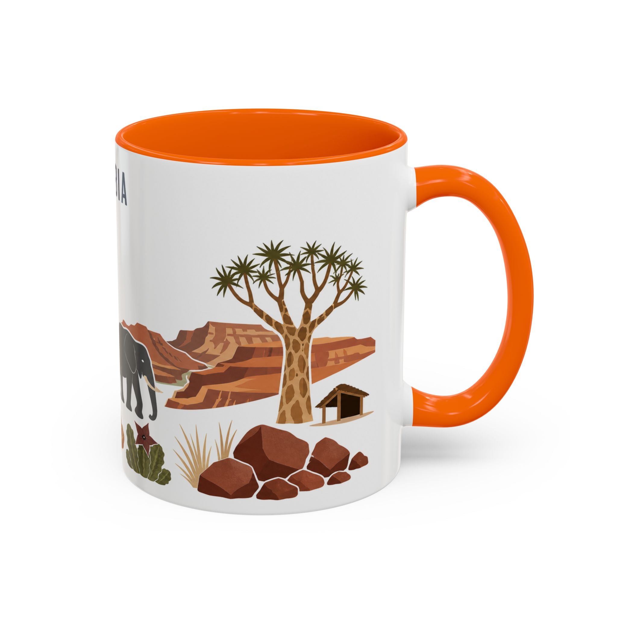 Namibia Coffee Mug | Travel Souvenir Accent Mug | Country Gift Ceramic Cup 11oz 15oz