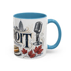Detroit Coffee Mug | United States Travel Souvenir | Vintage Illustrated City Gift | 11 oz 15 oz Accent Mug