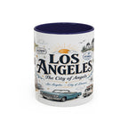 Los Angeles Coffee Mug | California Souvenir City Gift | Accent Color Ceramic 11oz 15oz