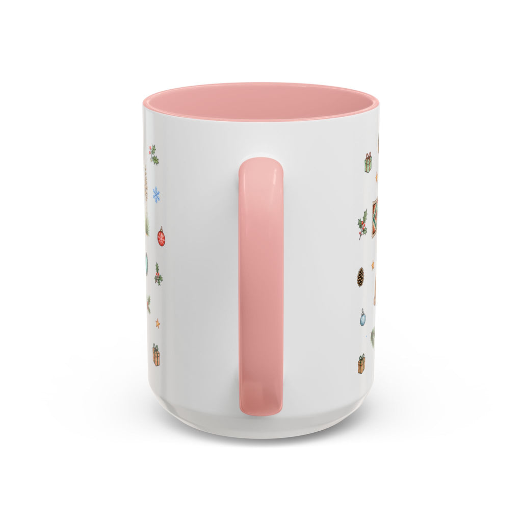 Santa Fe Christmas Mug | Watercolor City Souvenir | Ceramic Coffee Cup (11oz 15oz)