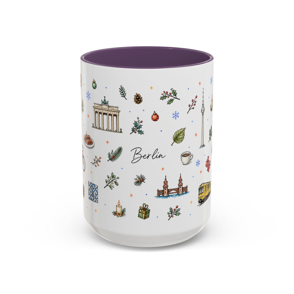 Berlin Christmas Mug | Watercolor City Souvenir, Travel Gift (11oz/15oz)