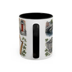 Dublin Coffee Mug | Ireland Travel Souvenir | Vintage Illustrated City Gift | 11 oz 15 oz Accent Mug
