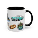 Detroit Illustrated Travel Mug | City Souvenir Accent Coffee Mug | 11oz 15oz Ceramic Cup
