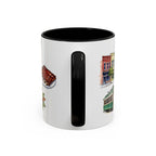 Memphis Illustrated Travel Mug | City Souvenir Accent Coffee Mug | 11oz 15oz Ceramic Cup