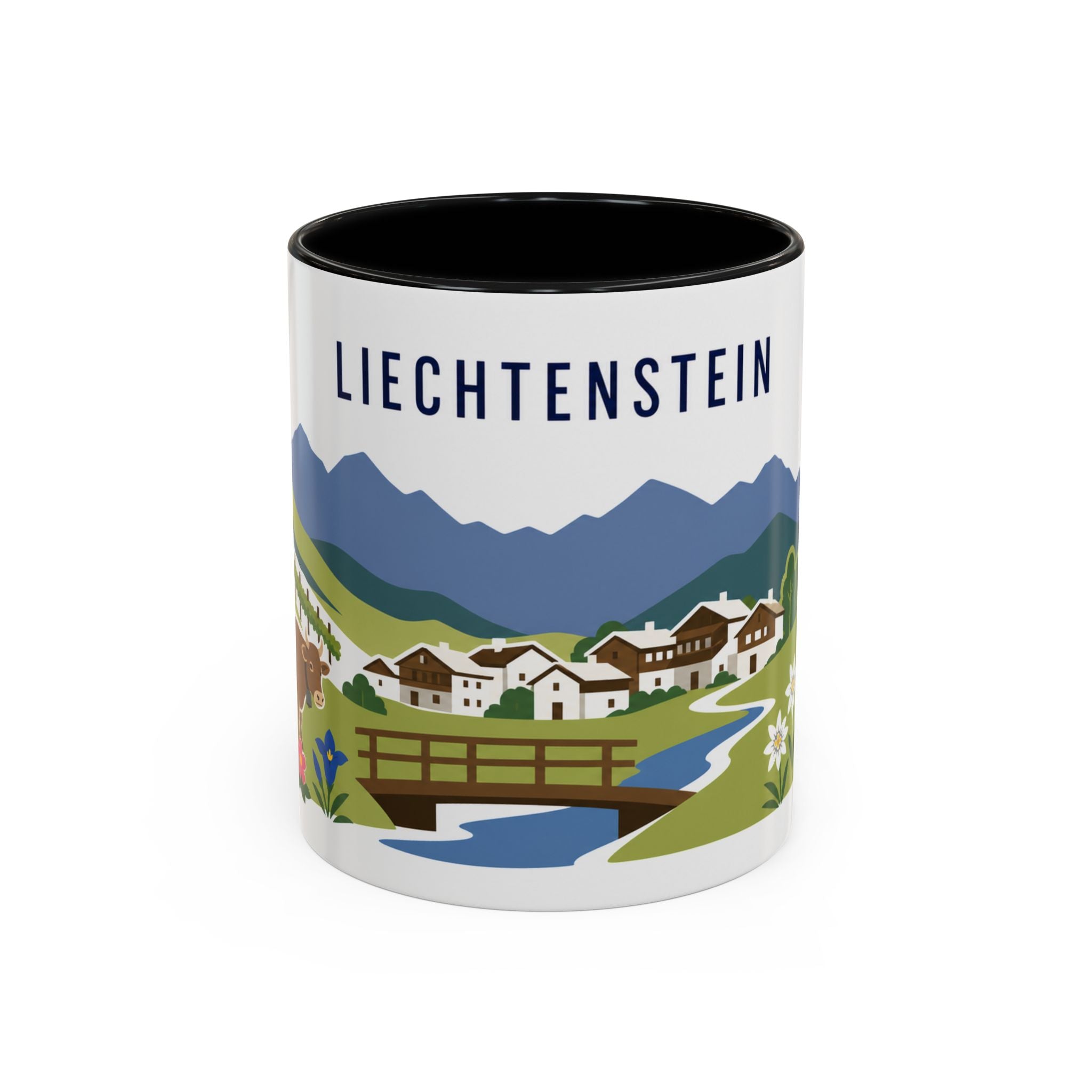 Liechtenstein Coffee Mug | Travel Souvenir Accent Mug | Country Gift Ceramic Cup 11oz 15oz