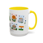 Jaipur Coffee Mug | Postage Stamp Collage Mug | Travel Souvenir Accent Cup 11oz 15oz