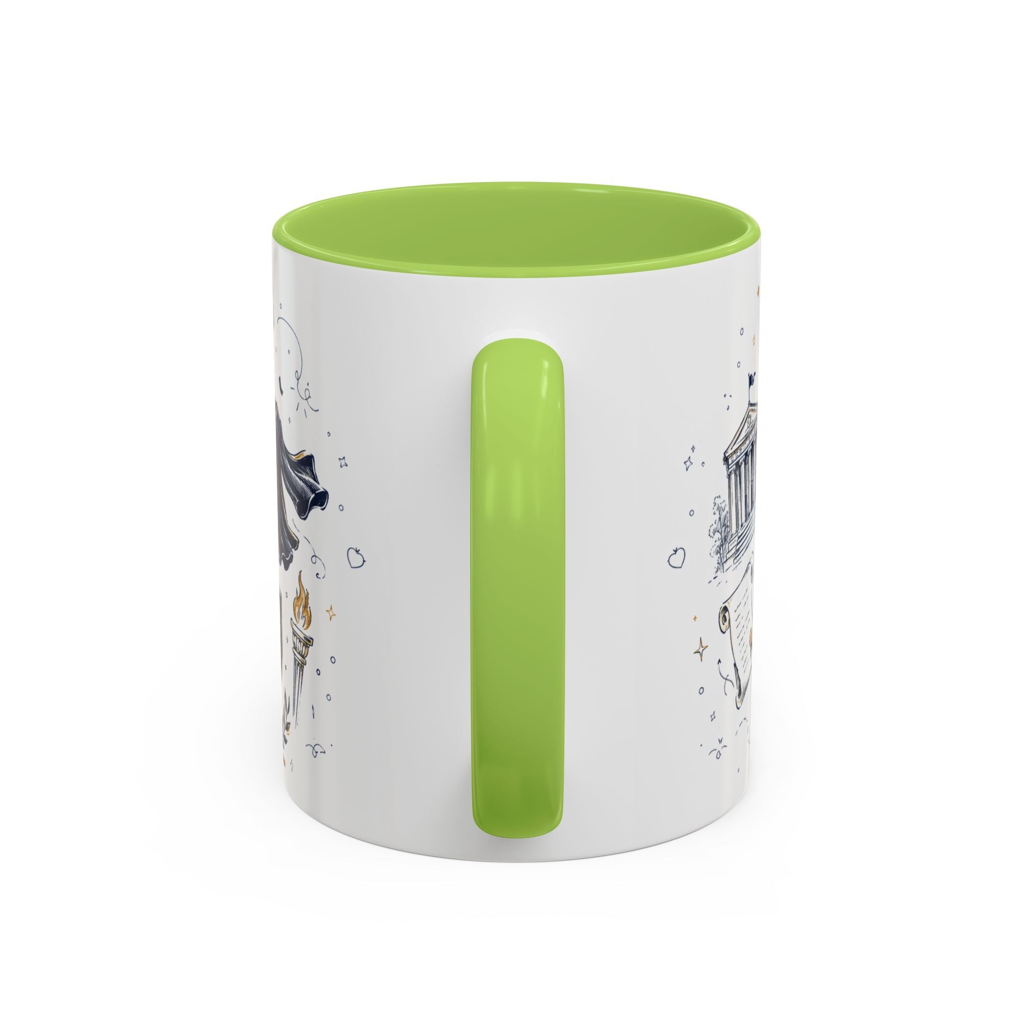 Congrats Graduate Coffee Mug | Class of 2026 Graduation Gift | Accent Color Ceramic 11oz 15oz