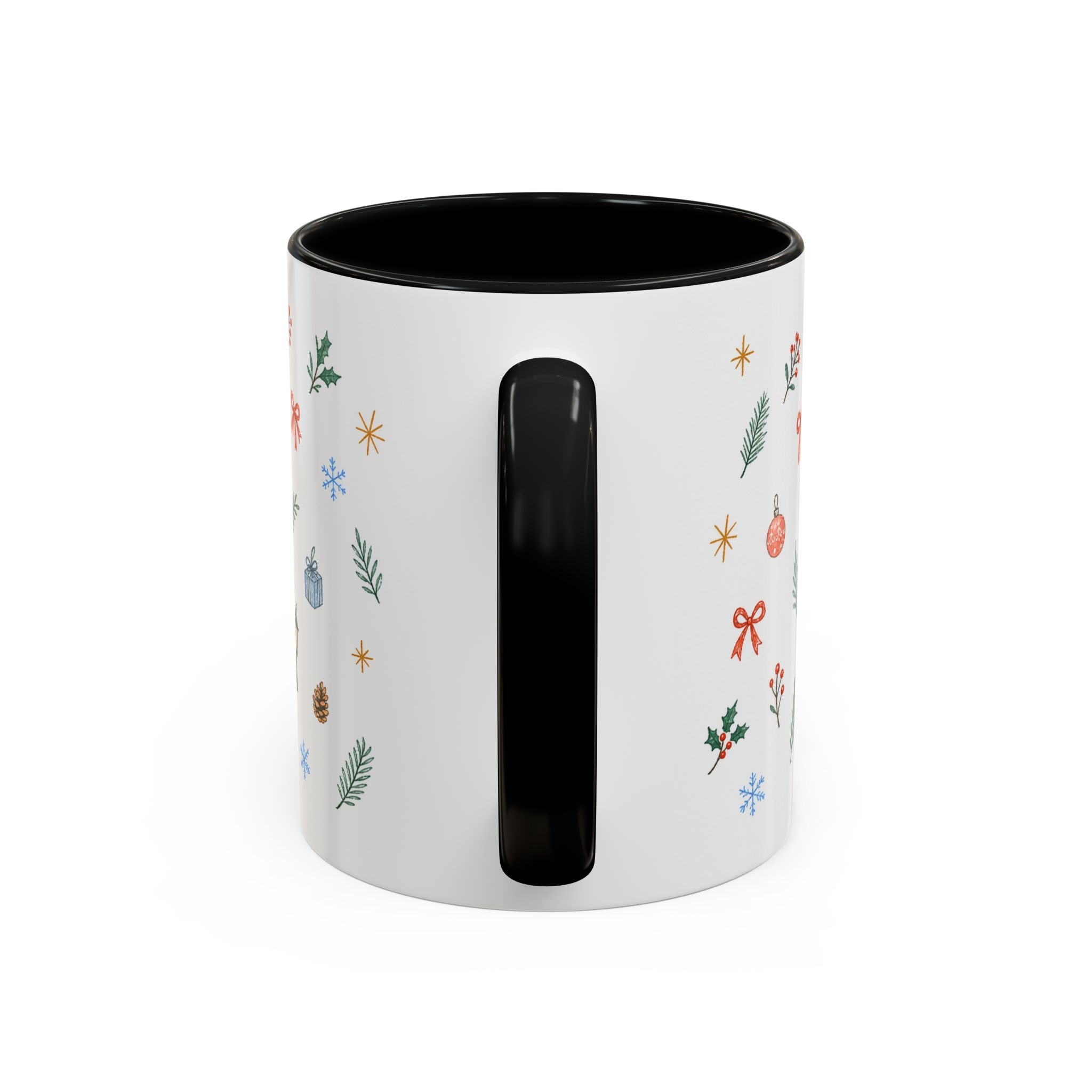 Seoul Christmas Mug | Watercolor Travel Souvenir | Holiday Gift | Accent Ceramic Coffee Cup 11oz 15oz