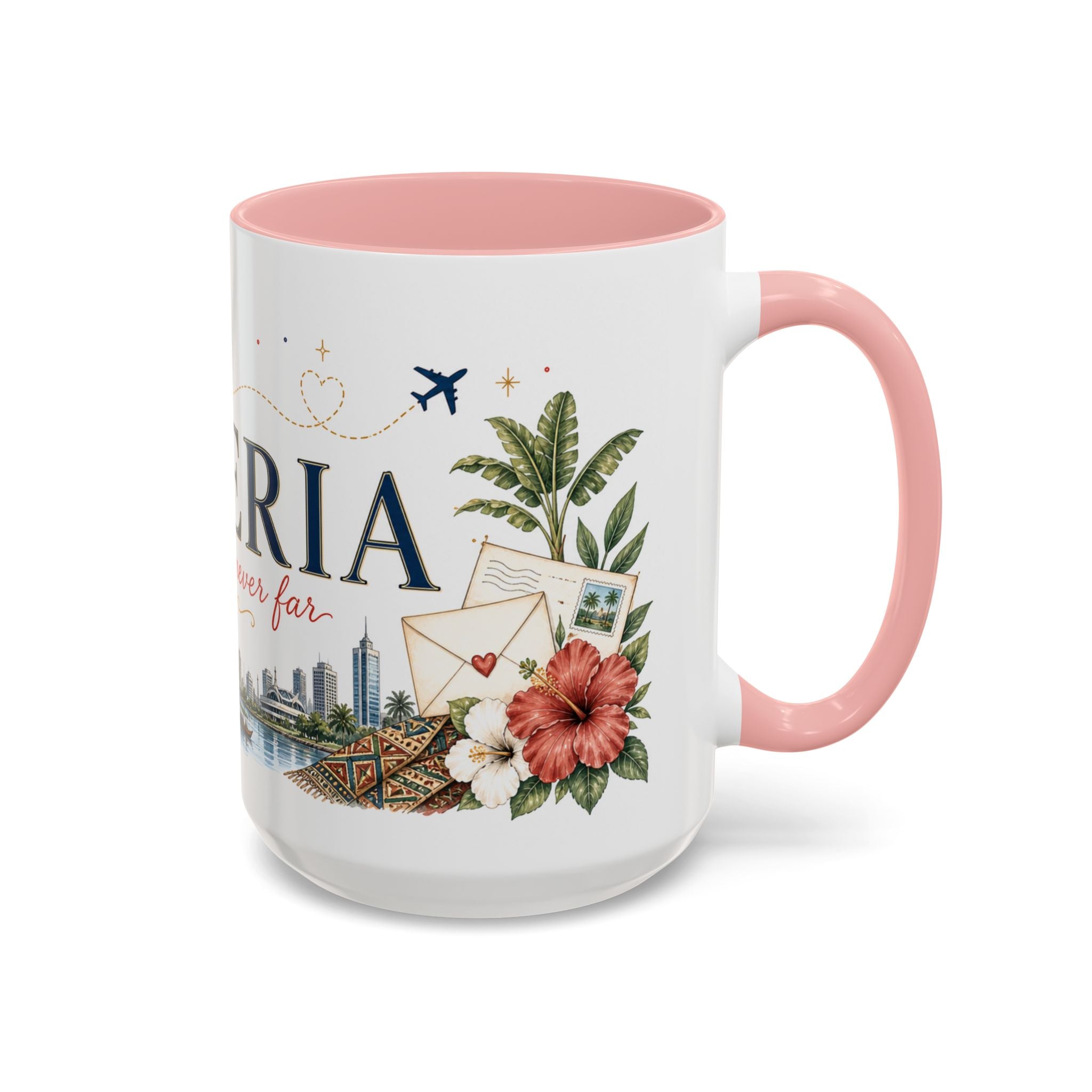 Nigeria Home Country Mug | Moving Away Gift | Long Distance Friendship | 11 oz 15 oz Accent Mug