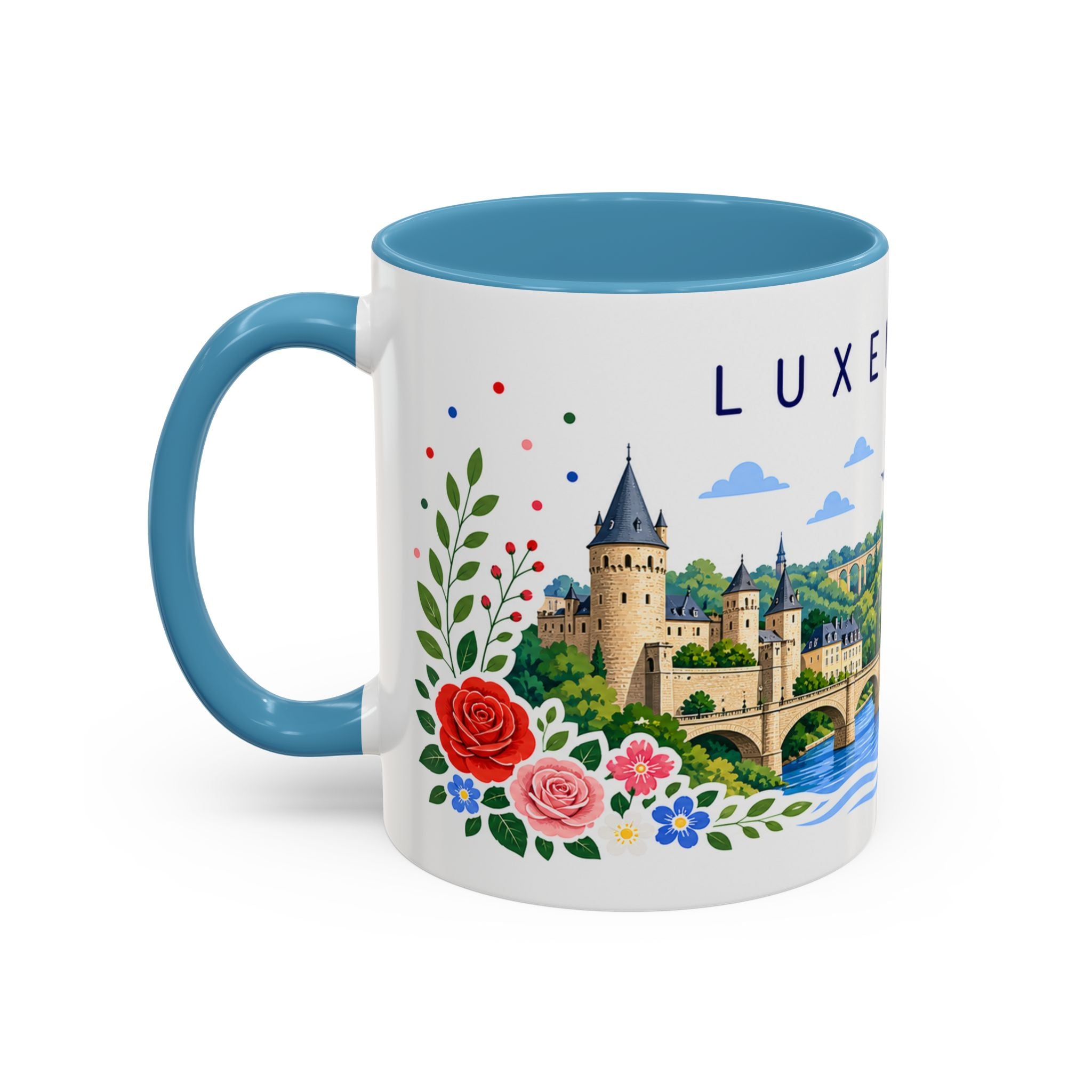 Luxembourg Coffee Mug | Travel Souvenir Accent Mug | Place Gift Ceramic Cup 11oz 15oz