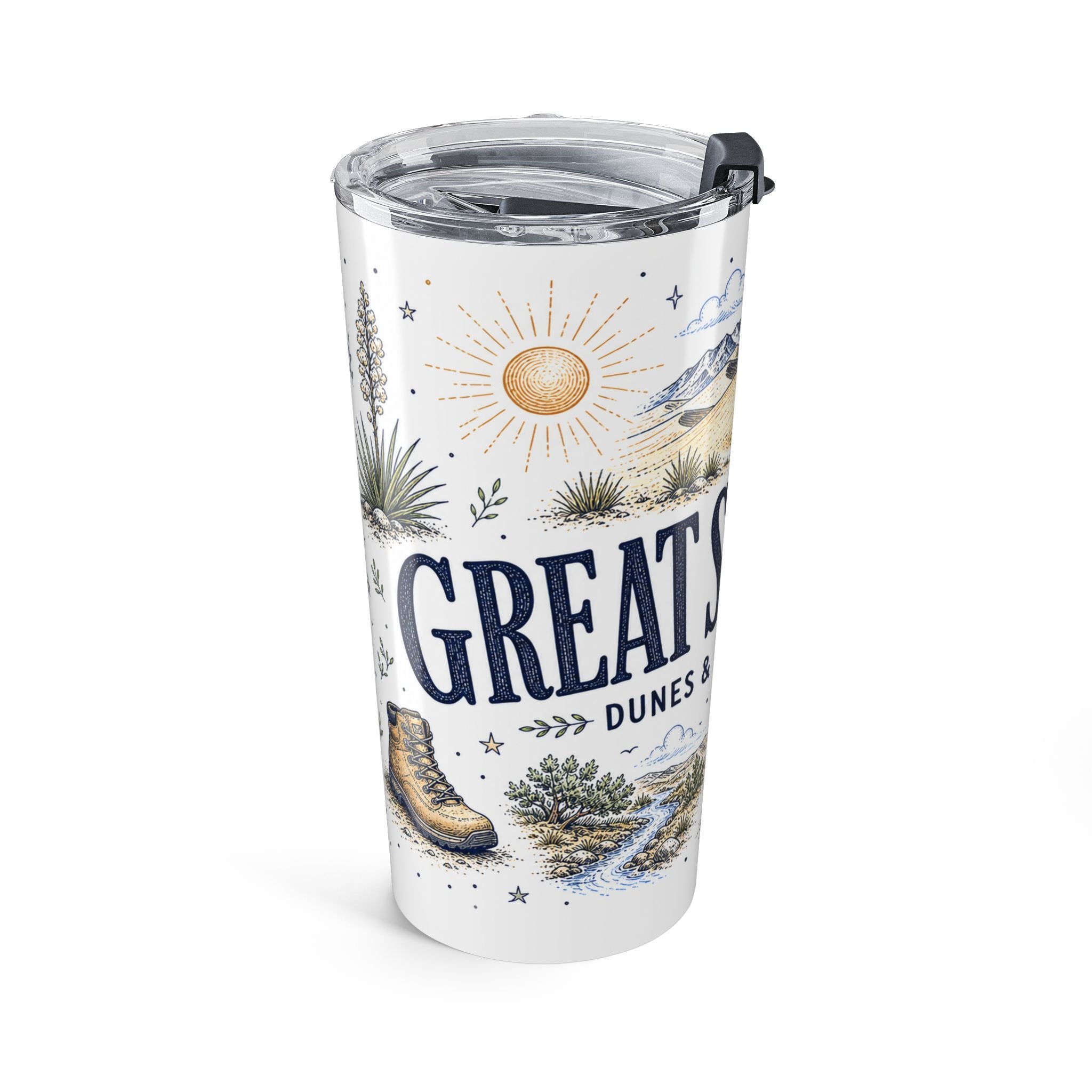 Great Sand Dunes National Park 20oz Tumbler | Colorado Desert Mountain Dunes Gift | Insulated Stainless Steel Travel Cup