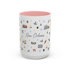 New Orleans Christmas Mug | Watercolor City Souvenir, Travel Gift (11oz/15oz)
