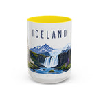 Iceland Coffee Mug | Travel Souvenir Accent Mug | Country Gift Ceramic Cup 11oz 15oz
