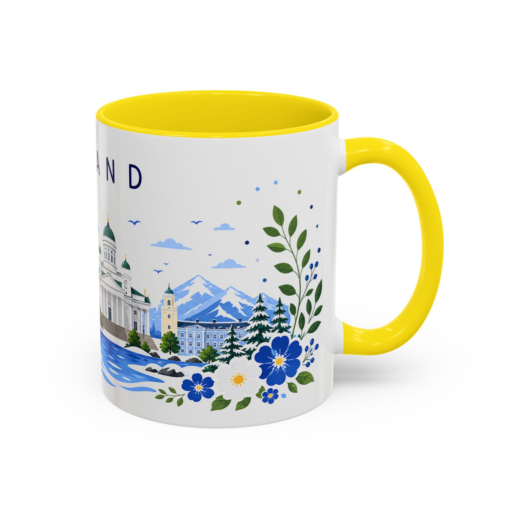 Finland Coffee Mug | Travel Souvenir Accent Mug | Place Gift Ceramic Cup 11oz 15oz