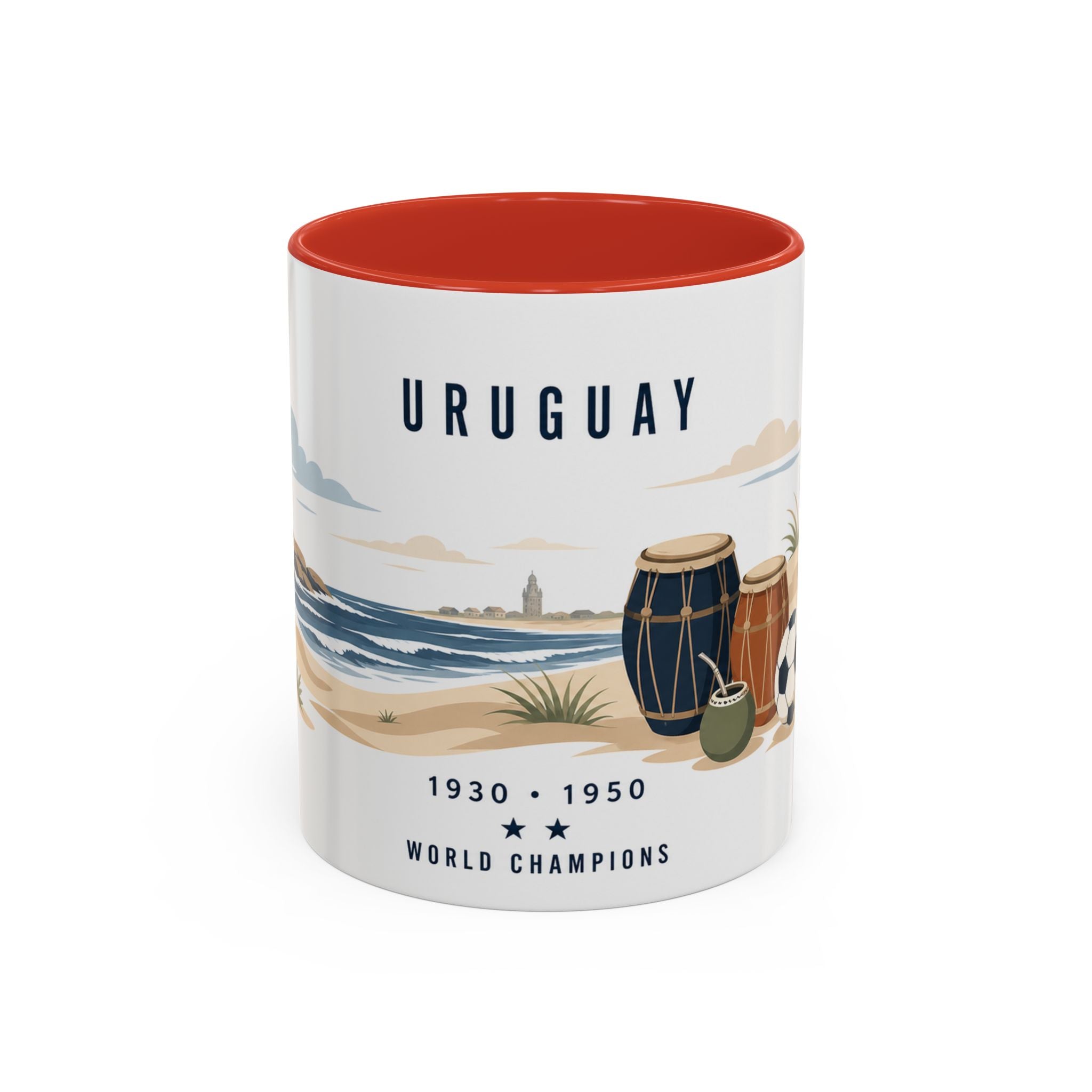 Uruguay World Champions Mug | Two Time Soccer Champion Gift | Uruguayan Football Fan Cup | 1930 1950 | 11oz 15oz Accent Mug