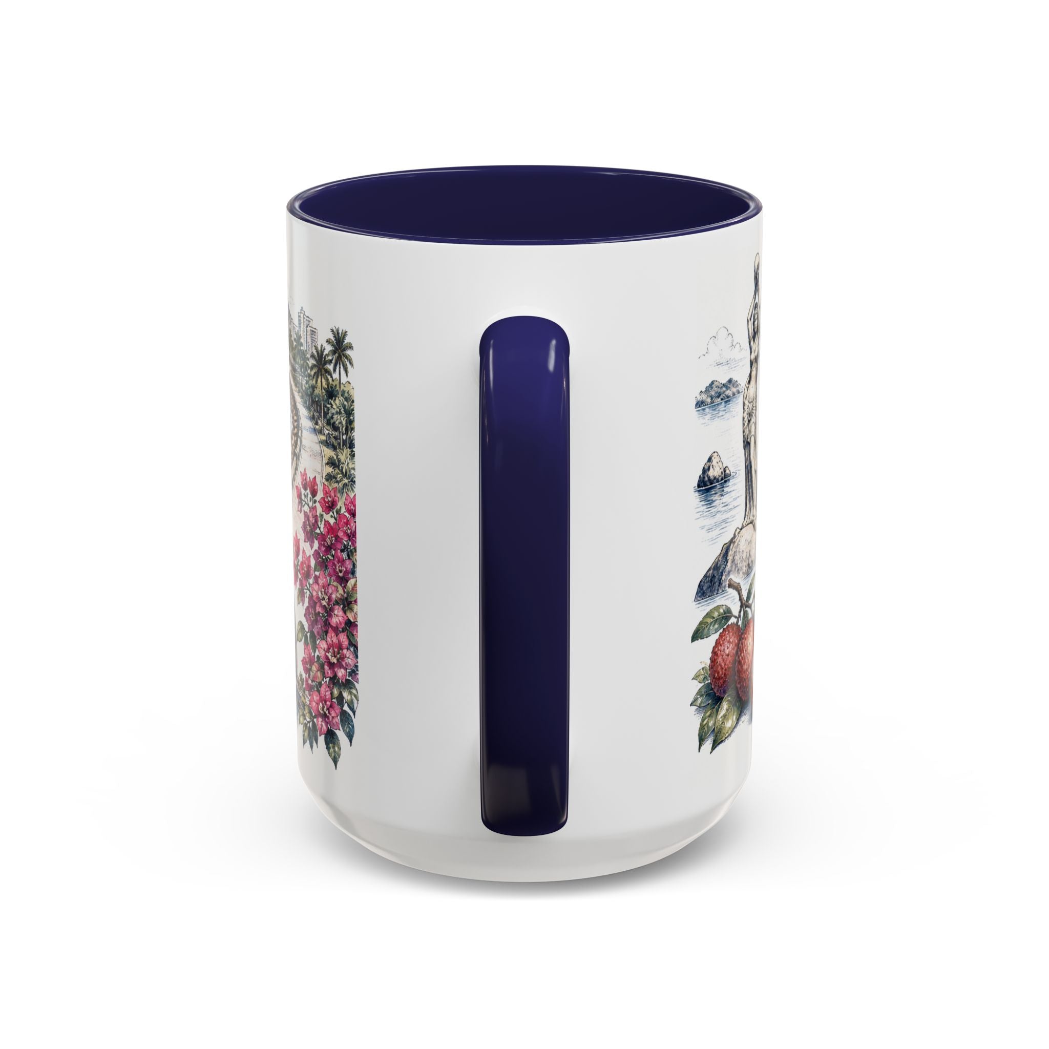 Zhuhai Coffee Mug | China Travel Souvenir | Vintage Illustrated City Gift | 11 oz 15 oz Accent Mug