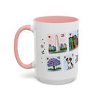 Buenos Aires Coffee Mug | Postage Stamp Collage Mug | Travel Souvenir Accent Cup 11oz 15oz