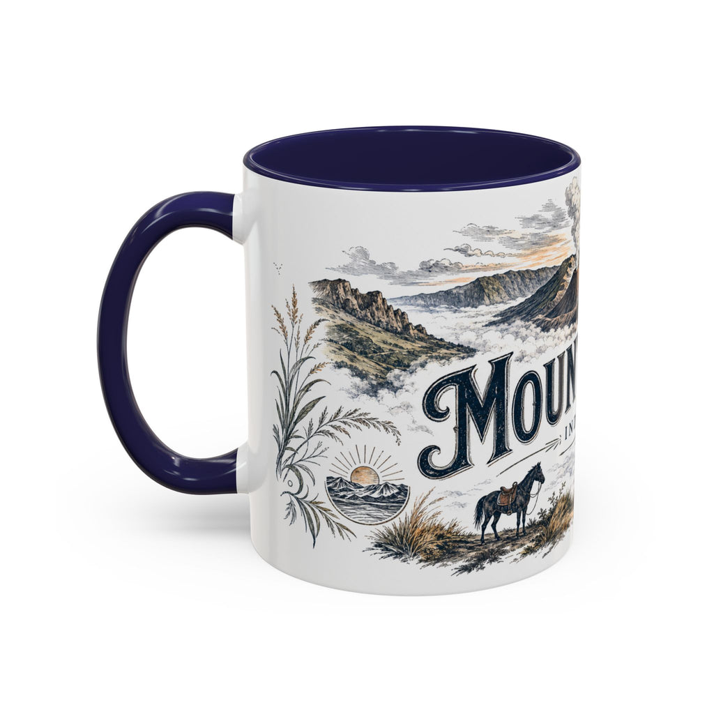 Mount Bromo Mug, Indonesia Travel Souvenir, Bucket List Gift, Accent Ceramic Coffee Mug 11oz 15oz
