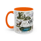 Olympic Coffee Mug | National Park Hiking Rainforest Gift | Accent Color Ceramic 11oz 15oz