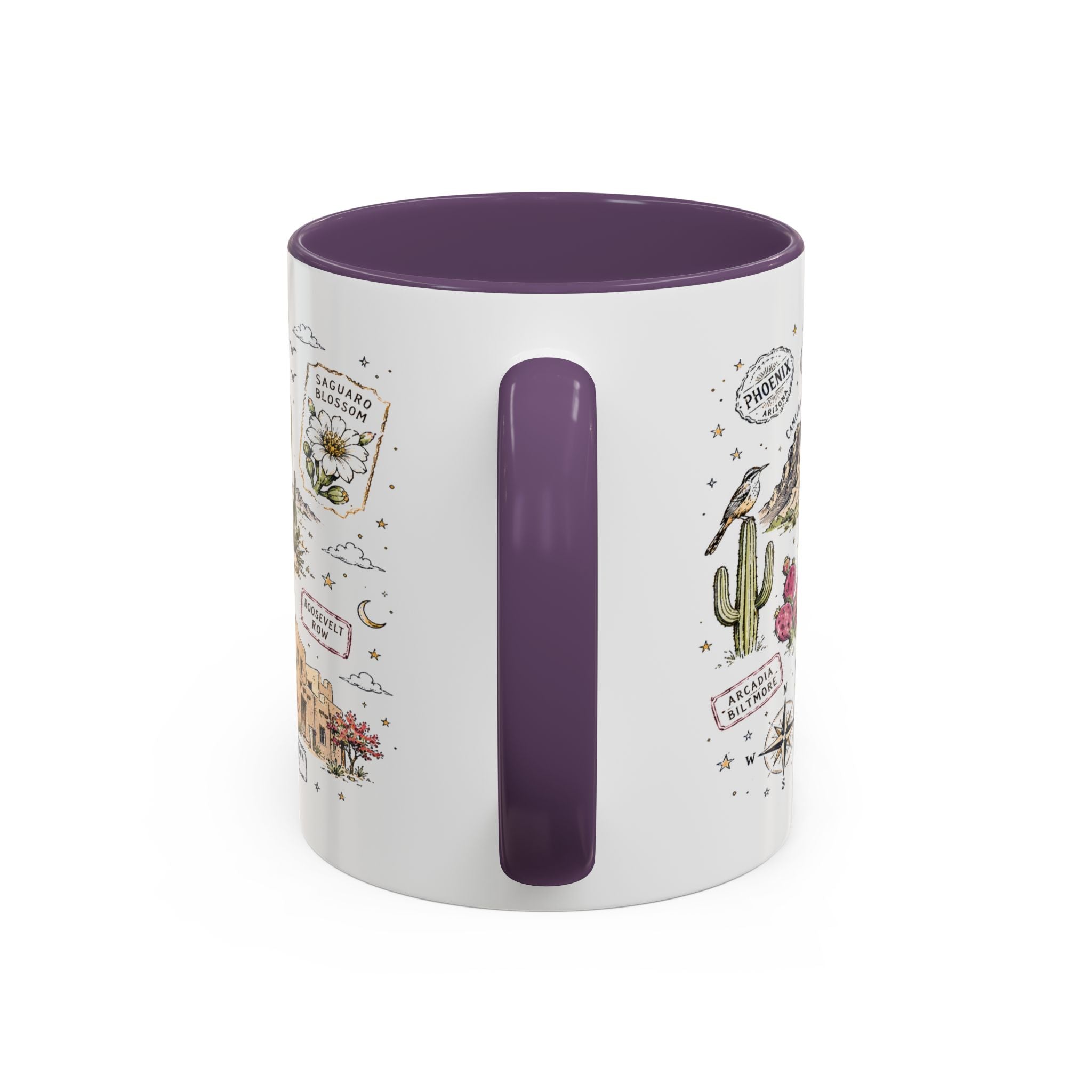 Phoenix Coffee Mug | Arizona Souvenir City Gift | Accent Color Ceramic 11oz 15oz