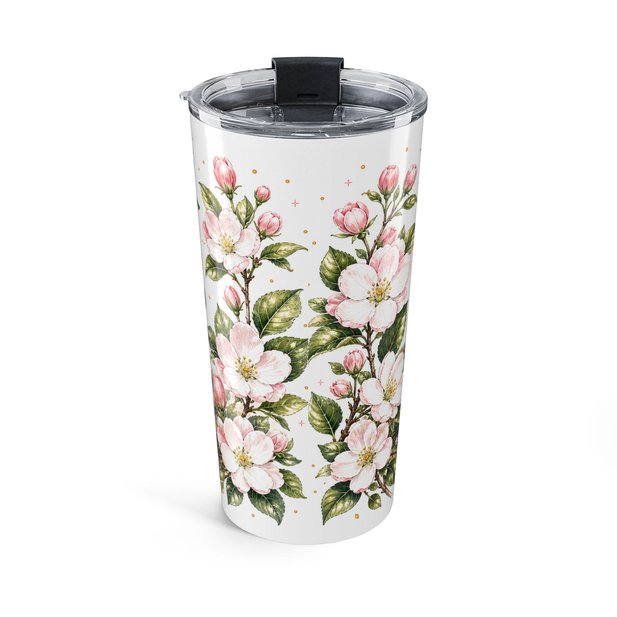 Arkansas State Flower 20oz Tumbler | Apple Blossom Botanical State Flower Gift | Insulated Stainless Steel Travel Cup