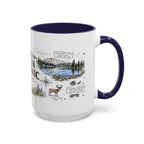 Lassen Volcanic National Park Coffee Mug | California Volcano Geothermal Hiking Gift | Accent Color Ceramic 11oz 15oz