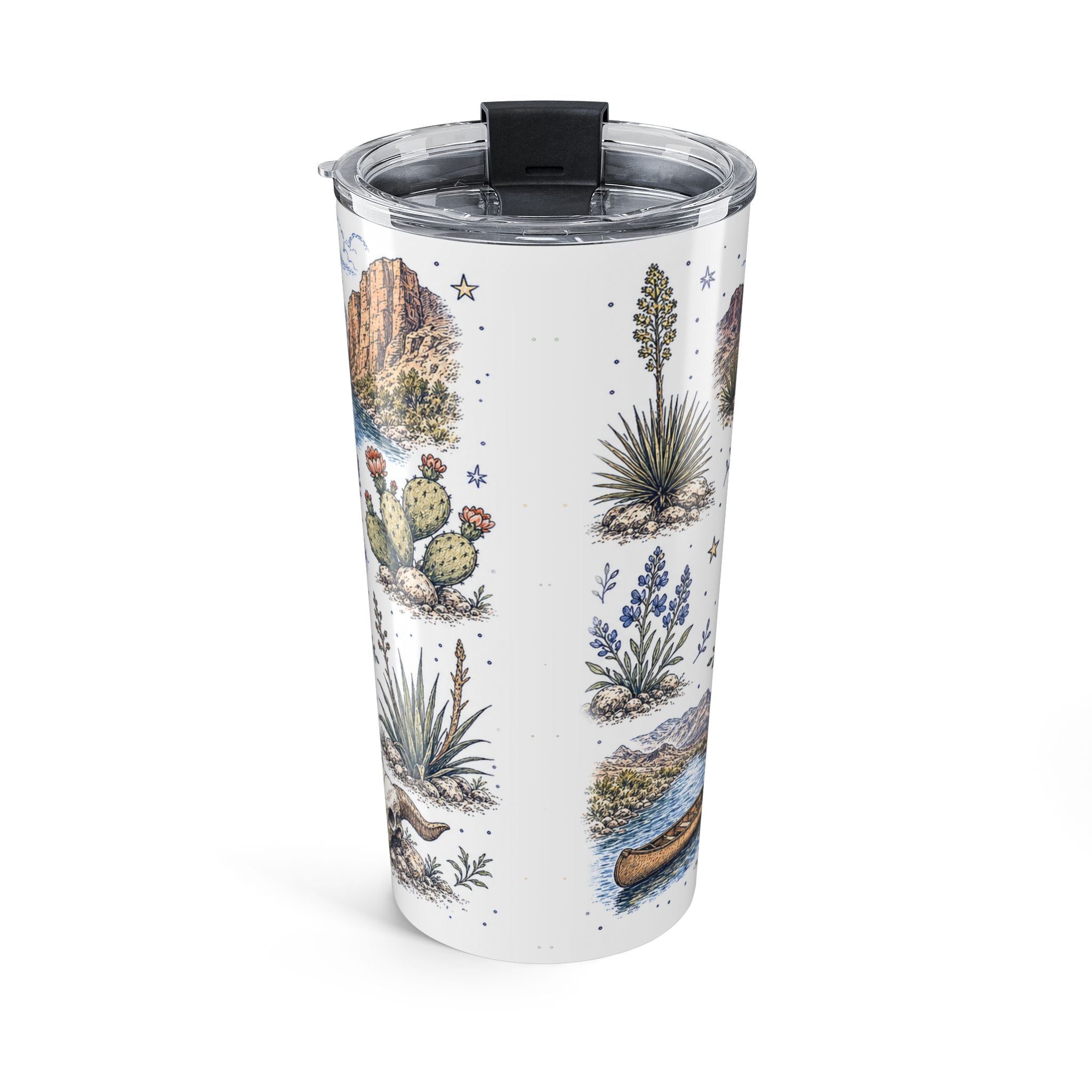 Big Bend National Park 20oz Tumbler | Texas Desert River Canyon Hiking Gift | Insulated Stainless Steel Travel Cup