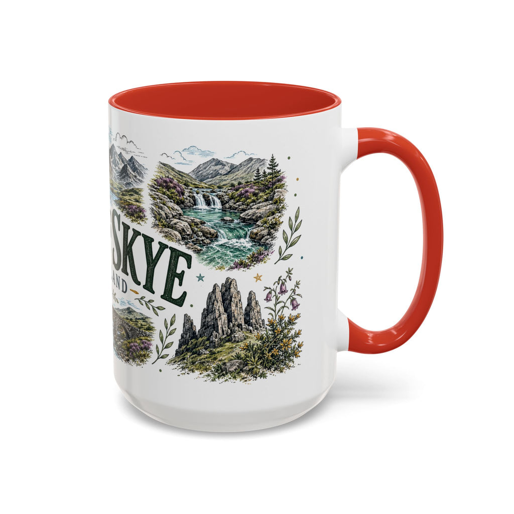 Isle of Skye Mug, Scotland Travel Souvenir, Bucket List Gift, Accent Ceramic Coffee Mug 11oz 15oz