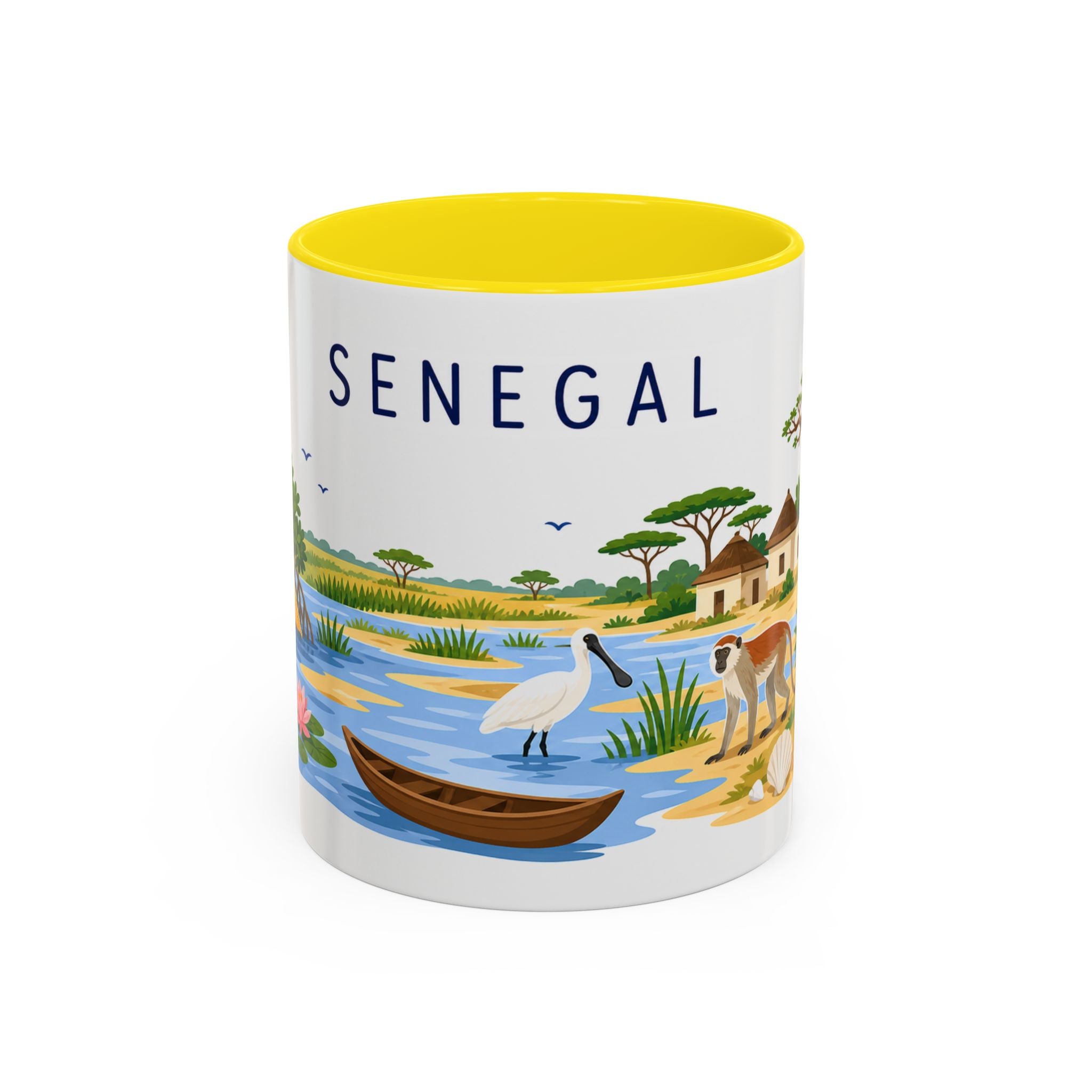 Senegal Soccer Coffee Mug | World Cup Fan Gift | Accent Color Ceramic 11oz 15oz Match Day Cup
