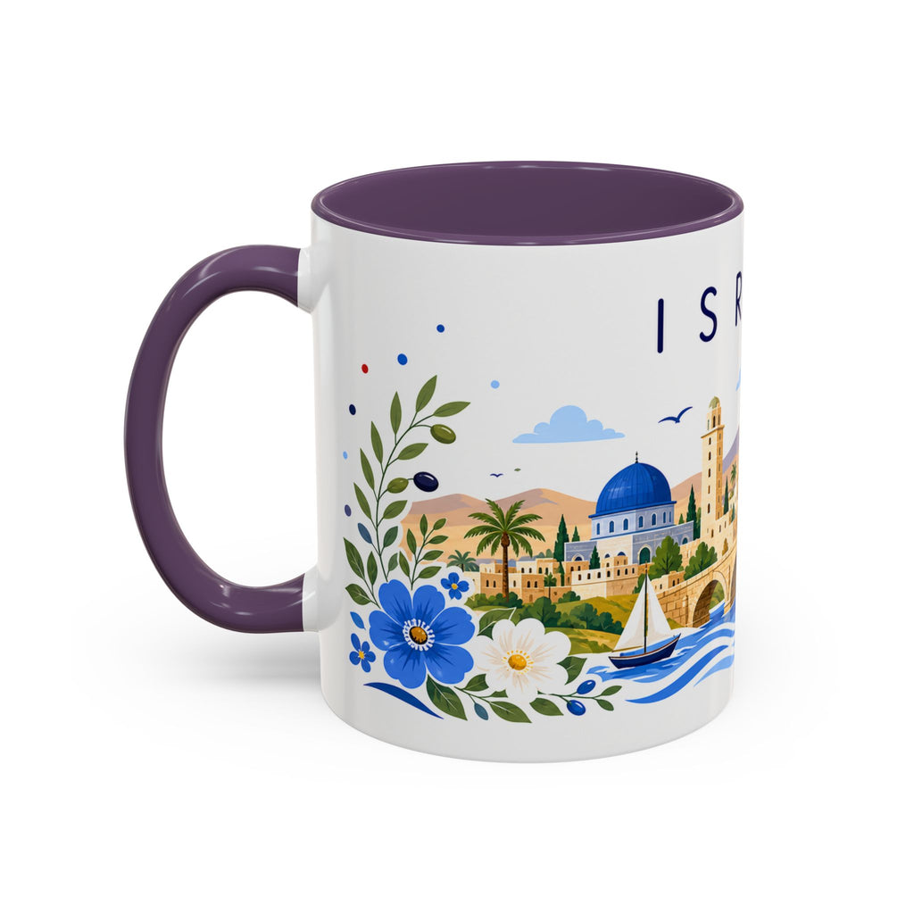 Israel Coffee Mug | Travel Souvenir Accent Mug | Place Gift Ceramic Cup 11oz 15oz
